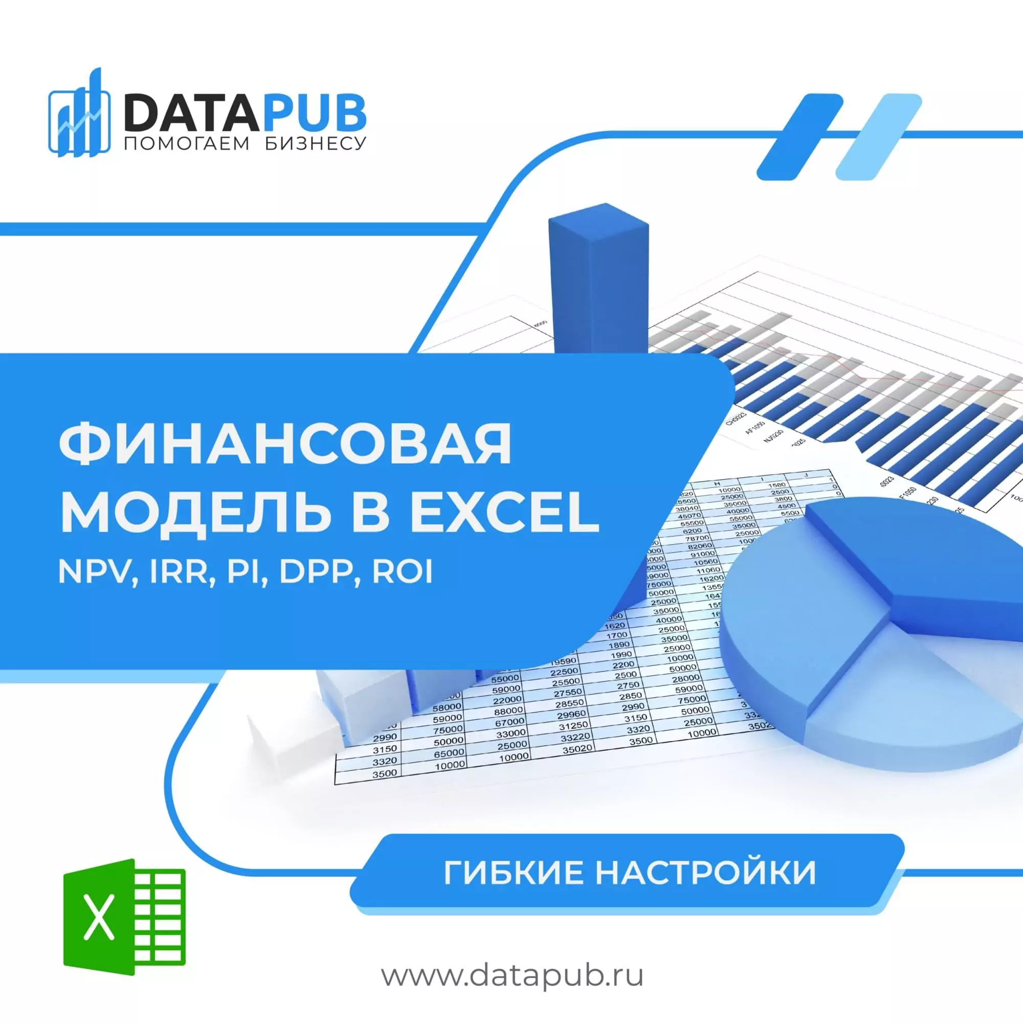 datapub ru finansovaya model v excel raschet npv irr dpp pi